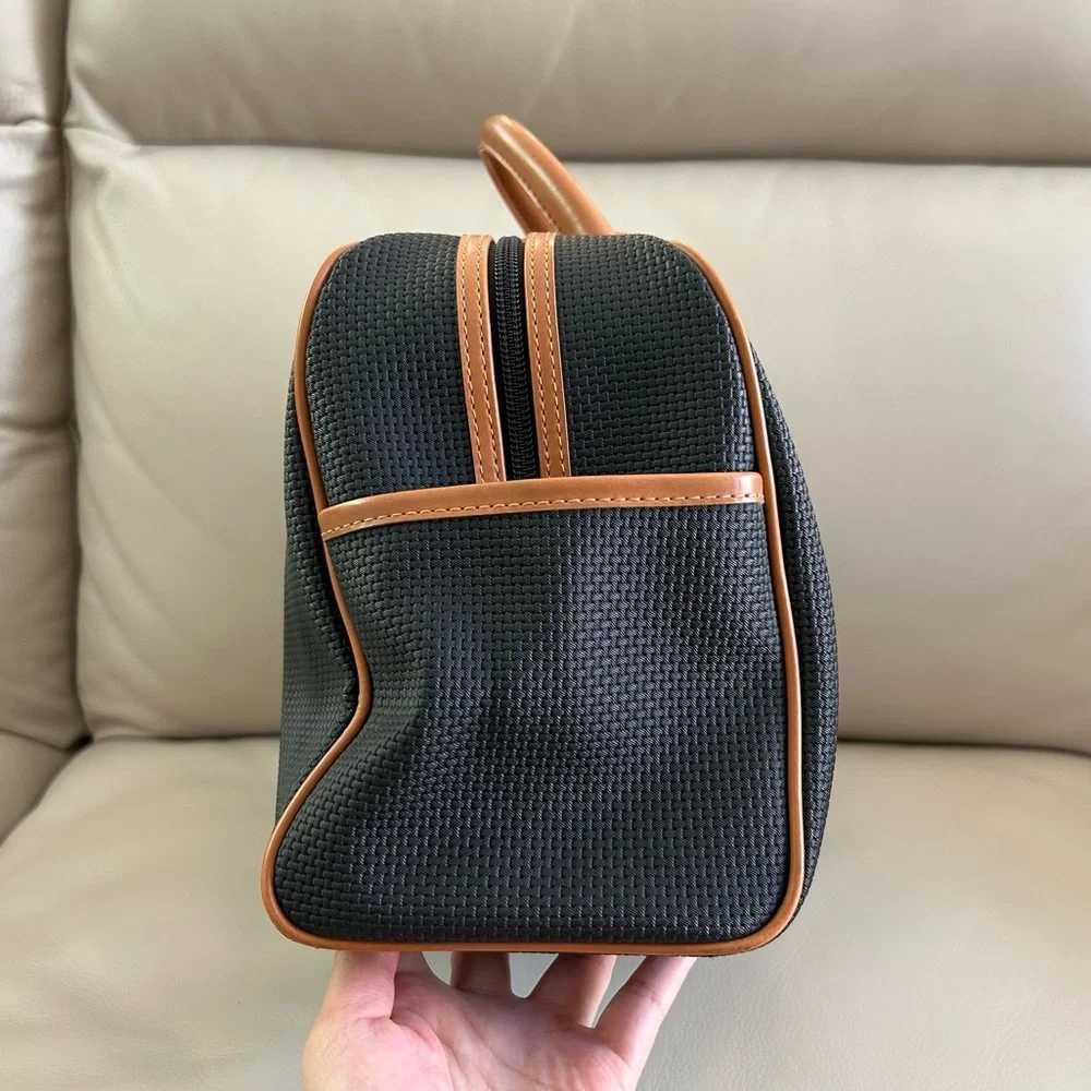 Yves Saint Laurent Black PVC Boston Bag